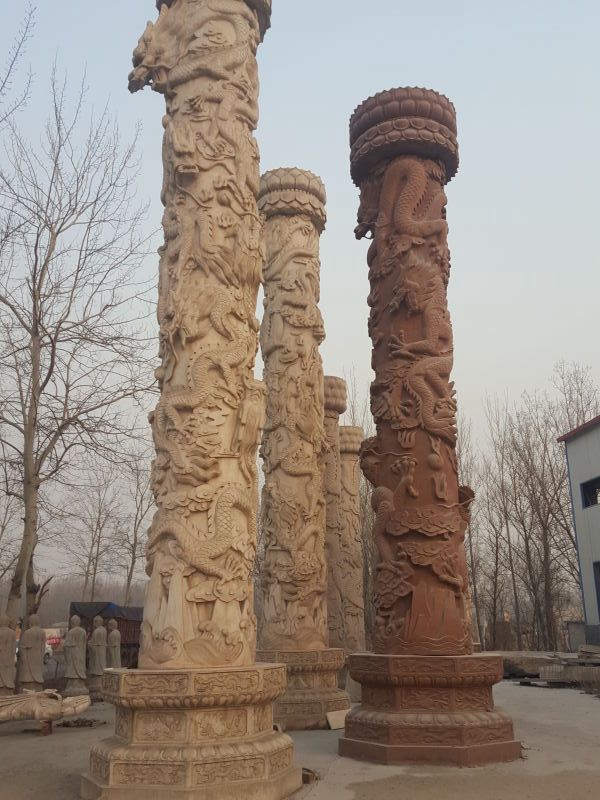 石雕柱子 (2)